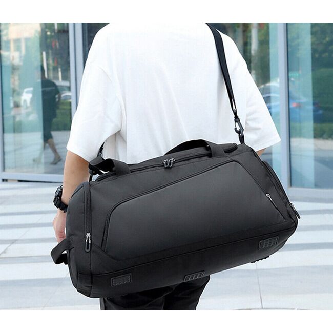 Geanta multifunctionala voiaj / sport – 40L, Impermeabila, cu Buzunar Termic și Compartiment pentru incaltaminte, Ideala pentru Sala, Calatorii si Antrenamente, 54 x 26 x 28 cm