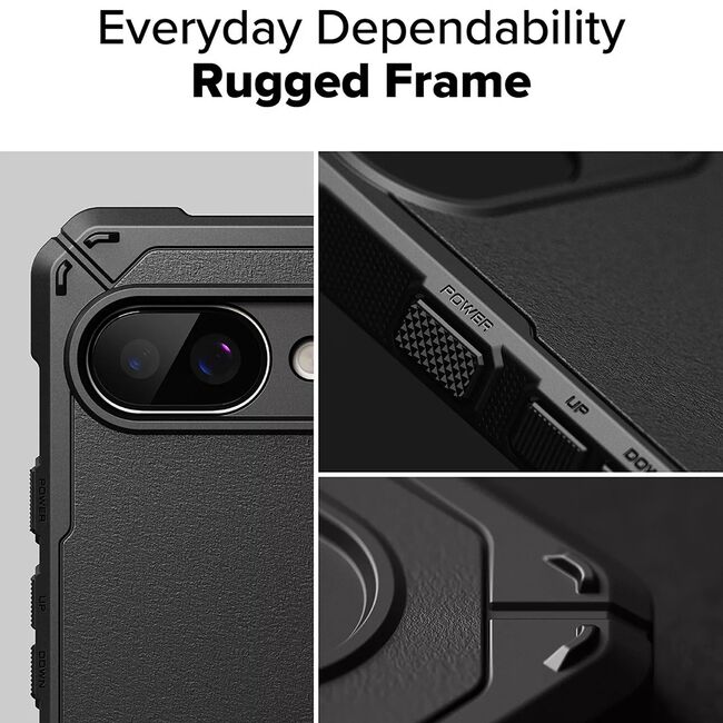 Husa pentru  Google Pixel 9A Ringke Rugged Gear cu Magsafe - Negru