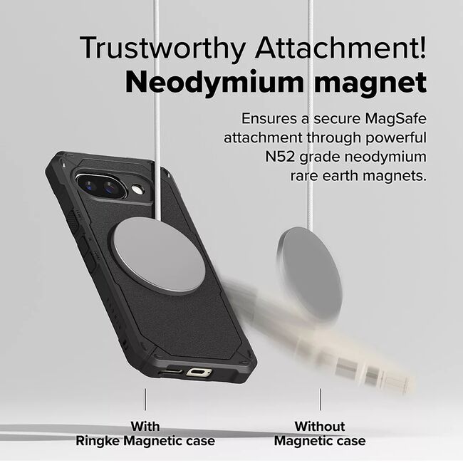 Husa pentru  Google Pixel 9A Ringke Rugged Gear cu Magsafe - Negru