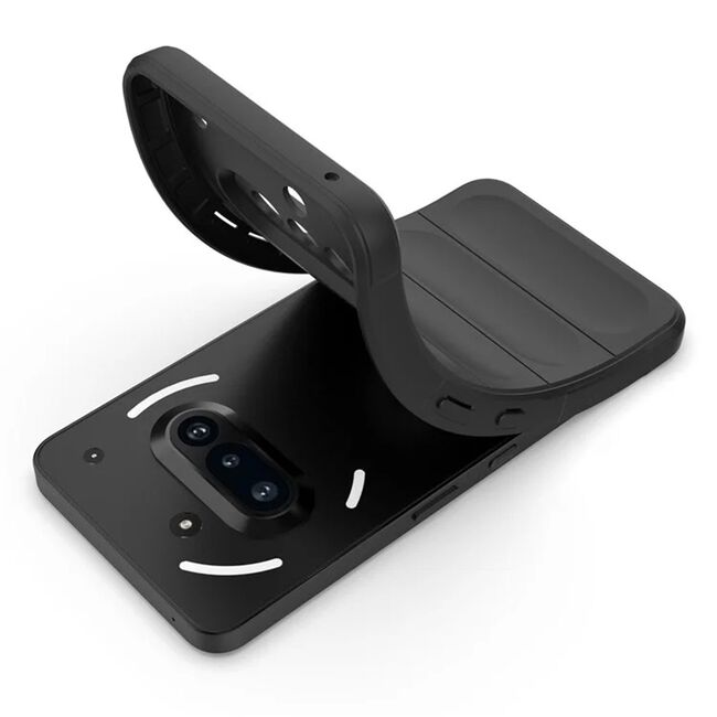 Husa pentru  Nothing Phone (3a) Liquid Silicone, Microfibre Lining, Non-Slip Airbag Design, Negru denim