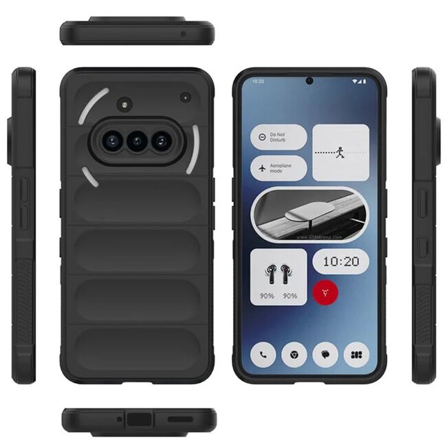 Husa pentru  Nothing Phone (3a) Liquid Silicone, Microfibre Lining, Non-Slip Airbag Design, Negru denim