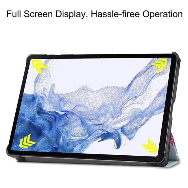 Husa pentru Samsung Galaxy Tab S10 FE 10.9 inch tip stand functie sleep/wake-up, protectie 360 - Unicorn