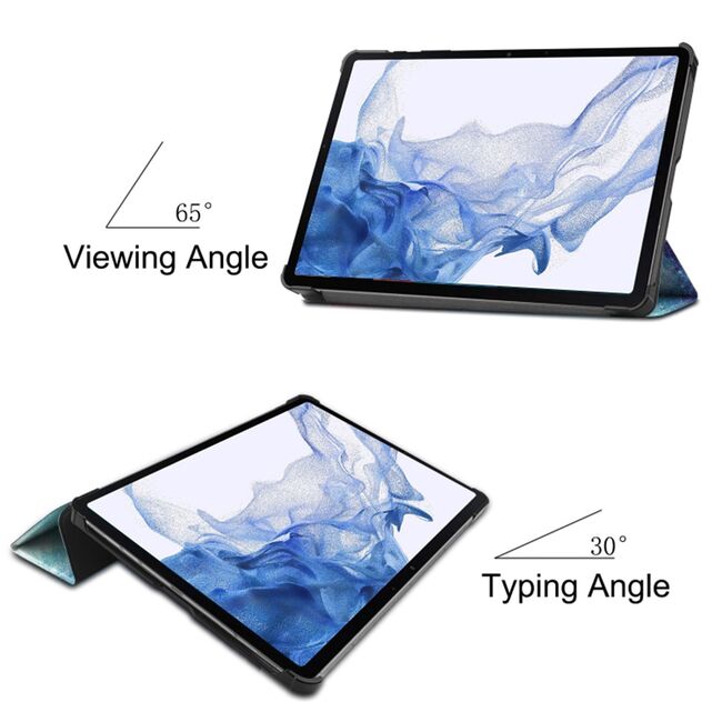 Husa pentru Samsung Galaxy Tab S10 FE 10.9 inch tip stand functie sleep/wake-up, protectie 360 - Galaxy
