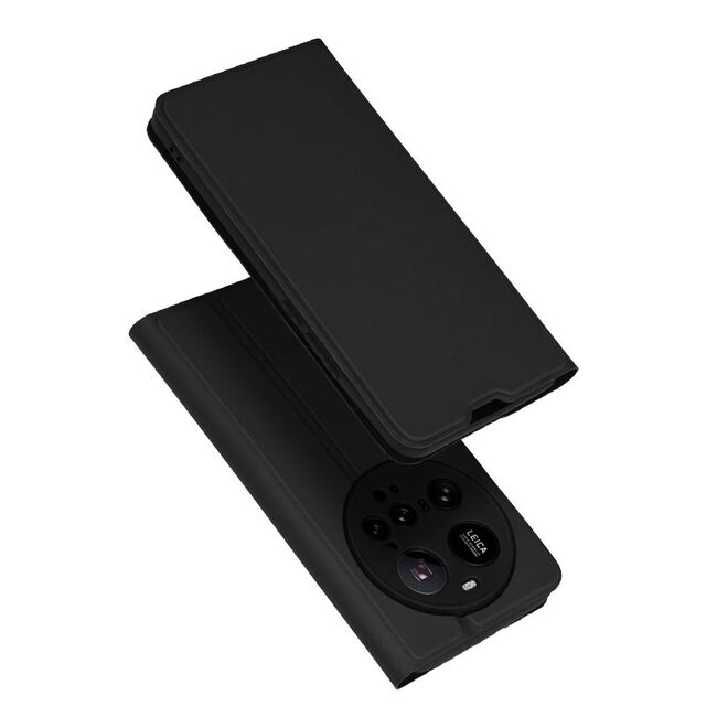 Husa pentru  Xiaomi 15 Ultra tip carte BookFlip, inchidere magnetica, Negru