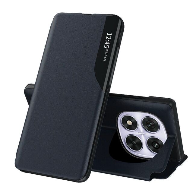 Husa pentru  Xiaomi Redmi Note 14 Pro 5G tip carte, Smart View, Albastru