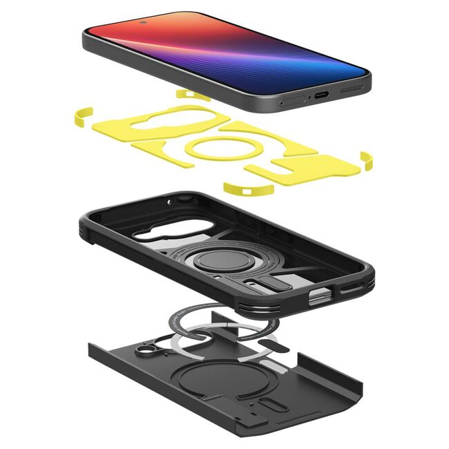 Husa premium pentru  Google Pixel 9A Spigen - Tough Armor MagSafe - Negru