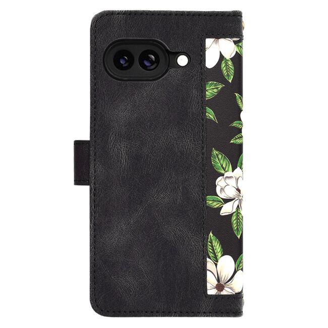 Husa tip carte pentru  Google Pixel 9A, functie stand si port carduri, Negru