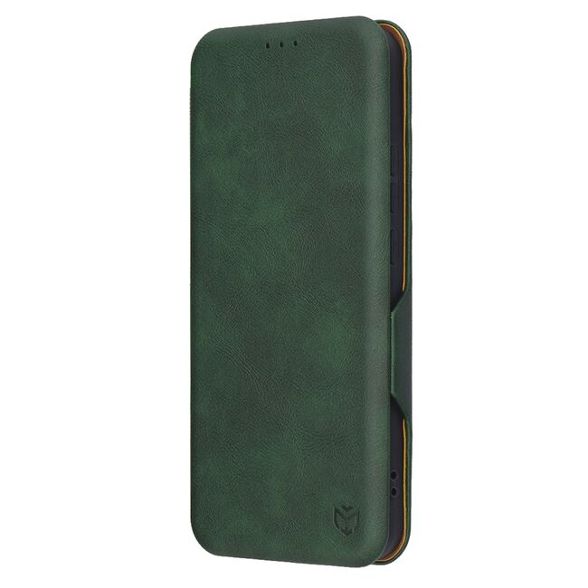 Husa tip carte pentru Oppo Reno 13 Smart Wallet fata - spate protectie 360 - Verde