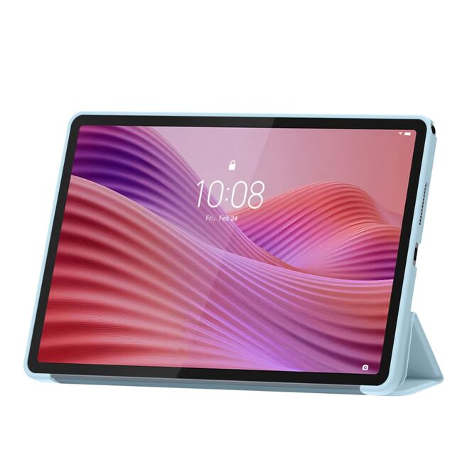 Husa pentru Lenovo Tab 10.1 2025 TB311 tip stand functie sleep/wake-up, protectie 360 - albastru deschis