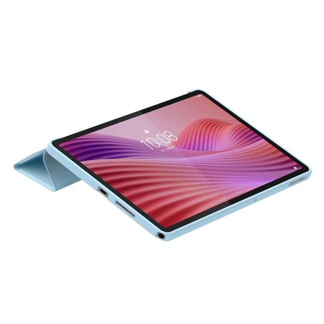 Husa pentru Lenovo Tab 10.1 2025 TB311 tip stand functie sleep/wake-up, protectie 360 - albastru deschis