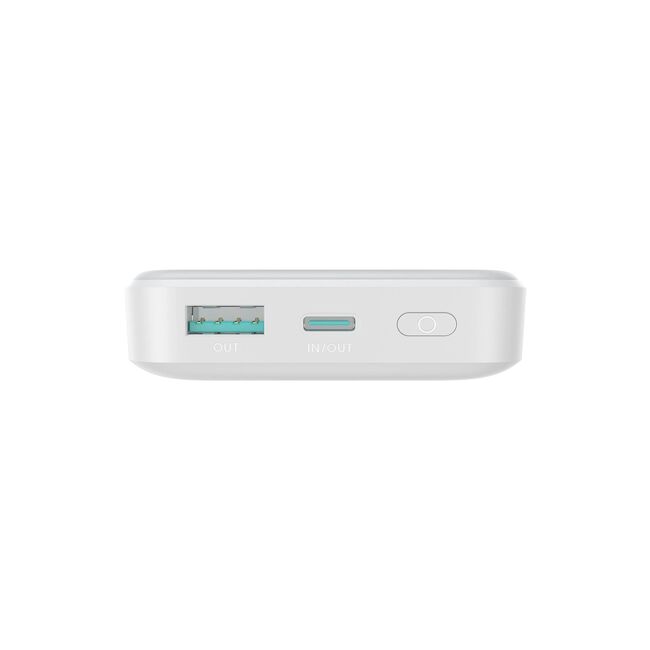 Powerbank Wireless compatibil MagSafe, incarcare rapida 20W, 10000mAh + Cablu USB-C – USB-C, Joyroom JR-W020, Alb