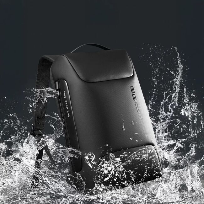 Rucsac Antifurt Multifunctional, Impermeabil, cu Port USB – Pentru Laptopuri până la 15.6", sistem fixare pe valiza, compatibil Wizz Air si Ryan Air, 24L, 47x33x16 cm, Negru