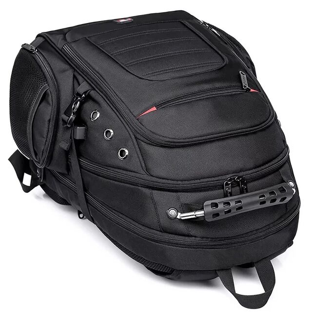 Rucsac Business & Travel cu Port USB și Jack – 35L, Laptop 15”, Impermeabil, Compartiment Antişoc, Negru