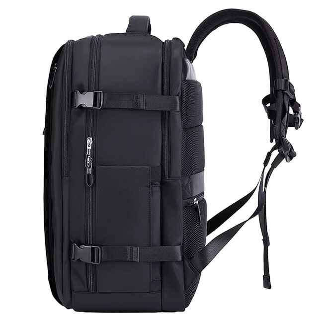 Rucsac Business & Travel cu Port USB – pentru Laptop pana la 15.6”, Impermeabil, Spatios si Elegant, compatibil WIzz Air si Ryan Air - negru