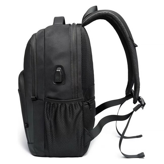 Rucsac multifunctional Impermeabil cu Port USB si buzunar anti-furt  – 35L, Pentru Laptop pana la 15.6”, sistem fixare pe valiza, ideal calatorii, job sau zbor, negru
