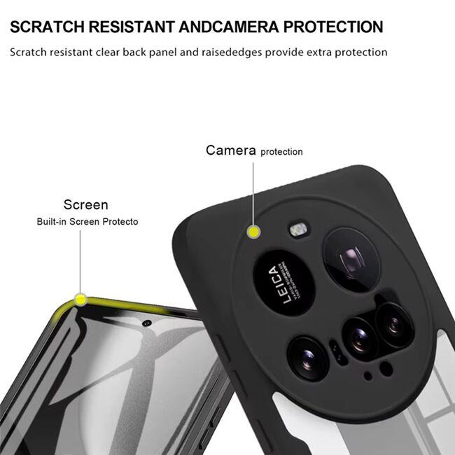 Set 360: Husa cu folie integrata pentru  Xiaomi 15 Ultra Protectie 360 fata / spate - Mov