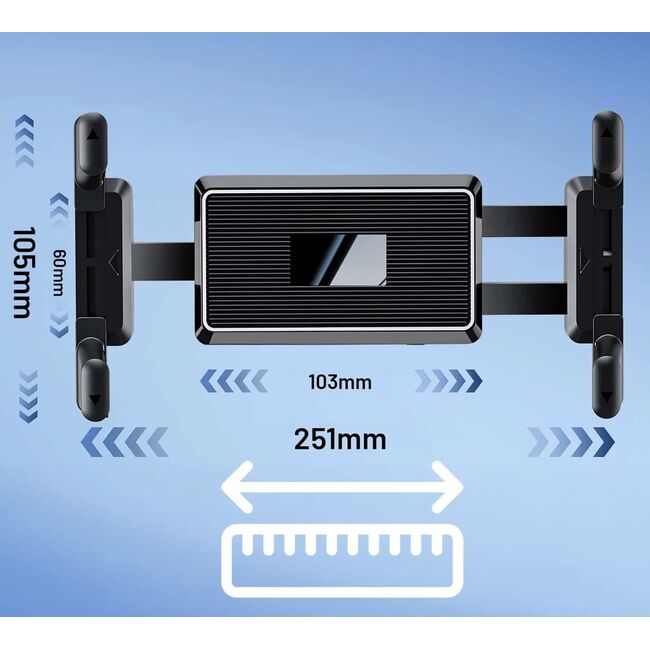 Suport Auto Universal pentru Tabletă și Telefon – Braț Lung 43 cm, Montaj pe Parbriz sau Bord, Compatibil până la 11”, ventuza puternica, Ideal pentru Camioane, Autobuze, Utilaje și Autoturisme