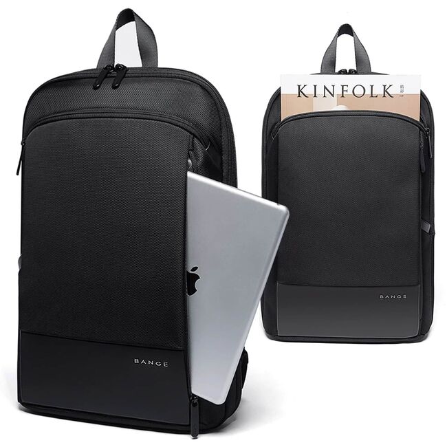 Rucsac Laptop pana la 15.6” Extensibil, 14–28L – Impermeabil, Compartiment Tip Valiză, Ideal pentru Avion, serviciu și calatorii, negru