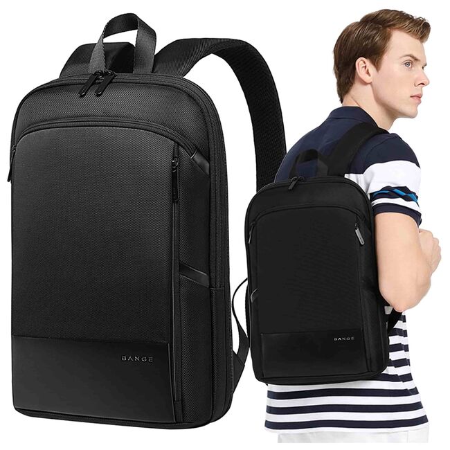 Rucsac Laptop pana la 15.6” Extensibil, 14–28L – Impermeabil, Compartiment Tip Valiză, Ideal pentru Avion, serviciu și calatorii, negru