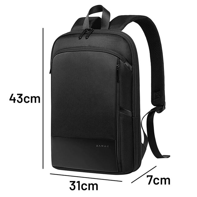 Rucsac Laptop pana la 15.6” Extensibil, 14–28L – Impermeabil, Compartiment Tip Valiză, Ideal pentru Avion, serviciu și calatorii, negru