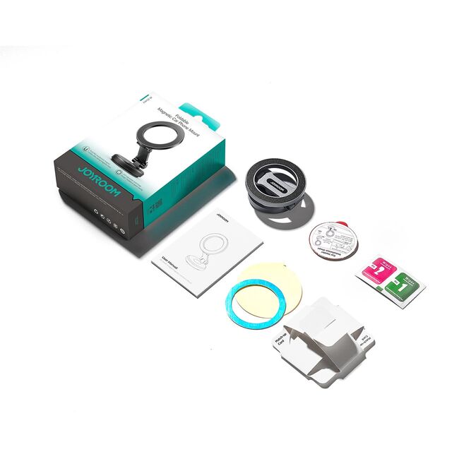 Suport telefon auto magnetic pliabil pentru bord – compatibil MagSafe, Joyroom JR-ZS403, gri închis