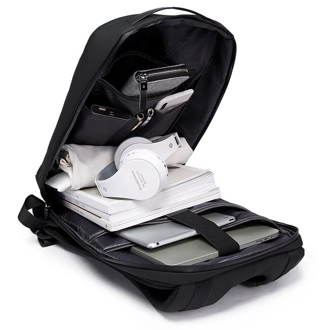 Rucsac Impermeabil multifunctional, cu Port USB cu buzunart anti-furt si lacat pentru Laptop pana la 15.6” – 35L, sistem fixare pe valiza, Ușor, Modern, pentru calatorii, serviciu sau avion,