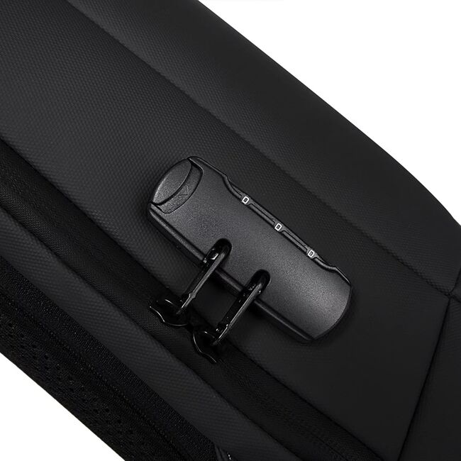 Rucsac Impermeabil multifunctional, cu Port USB cu buzunart anti-furt si lacat pentru Laptop pana la 15.6” – 35L, sistem fixare pe valiza, Ușor, Modern, pentru calatorii, serviciu sau avion,
