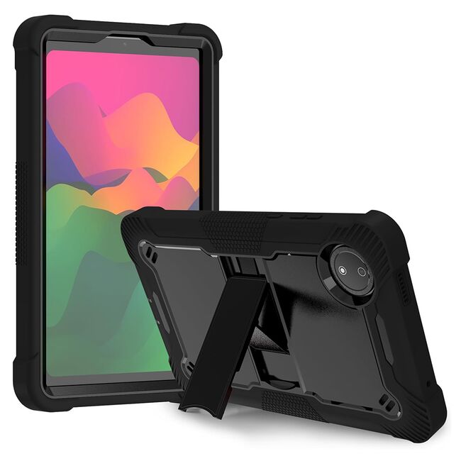 [Pachet 360°] Husa + folie din sticla pentru  Xiaomi Pad 7 / 7 Pro Rugged Heavy Duty - Negru