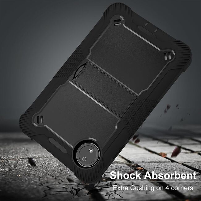 [Pachet 360°] Husa + folie din sticla pentru  Xiaomi Pad 7 / 7 Pro Rugged Heavy Duty - Negru