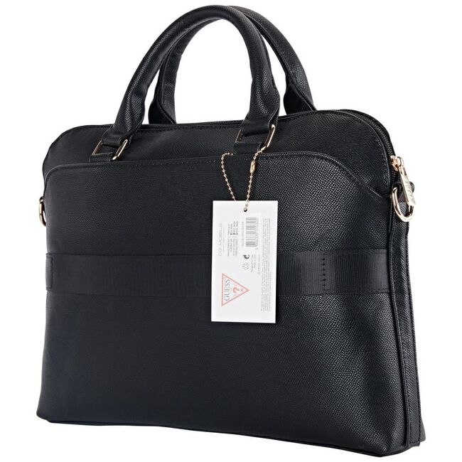 Geanta laptop Guess piele ecologica, 15", negru, GUCB15PGTSPSK