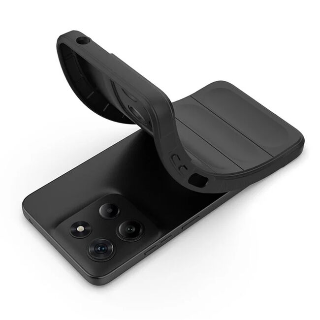 Husa pentru  Motorola Moto G15 / G15 Power Liquid Silicone, Microfibre Lining, Non-Slip Airbag Design, Negru