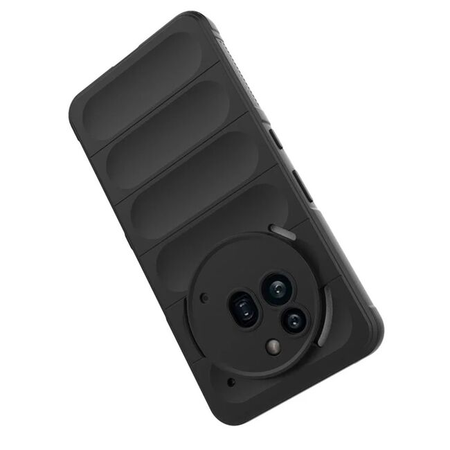 Husa pentru  Nothing Phone (3a) Pro Liquid Silicone, Microfibre Lining, Non-Slip Airbag Design, Negru