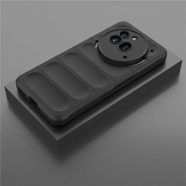 Husa pentru  Nothing Phone (3a) Pro Liquid Silicone, Microfibre Lining, Non-Slip Airbag Design, Negru