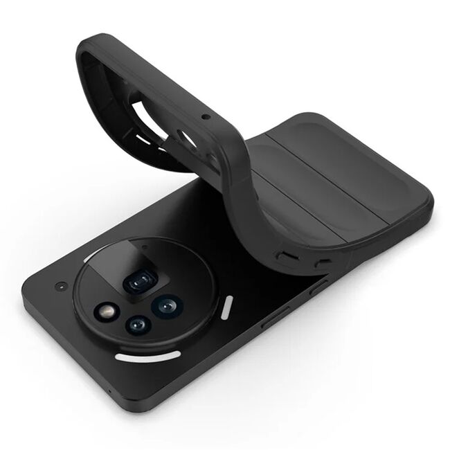 Husa pentru  Nothing Phone (3a) Pro Liquid Silicone, Microfibre Lining, Non-Slip Airbag Design, Negru