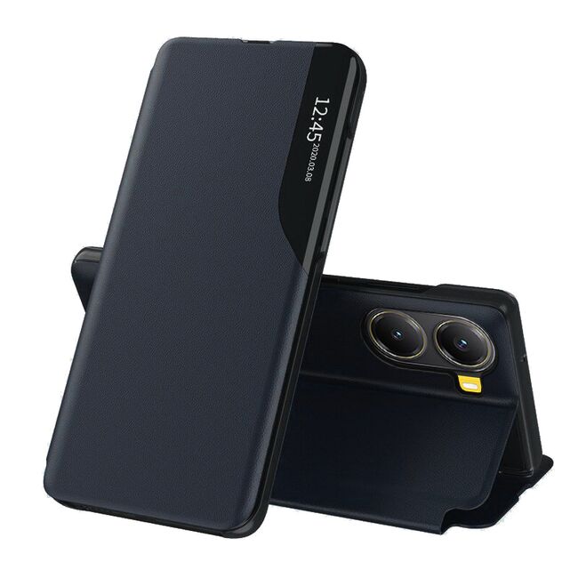 Husa pentru  Poco X7 Pro tip carte, Smart View, Albastru