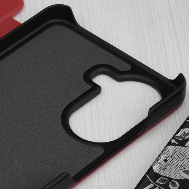 Husa pentru  Poco X7 Pro tip carte, Smart View, Rosu