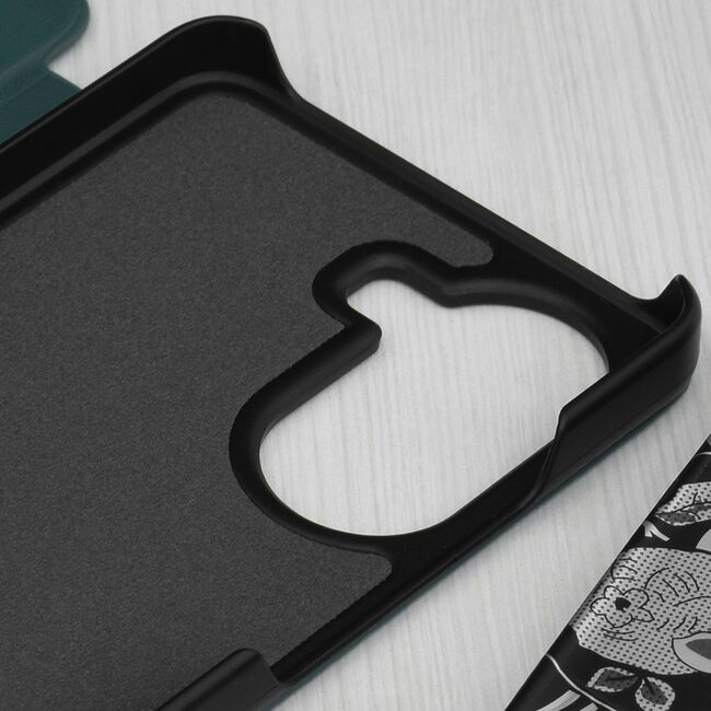 Husa pentru  Poco X7 Pro tip carte, Smart View, Verde