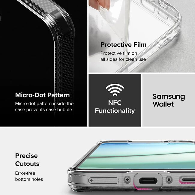 Husa pentru  Samsung Galaxy A56 / A36 Ringke Fusion - Clear