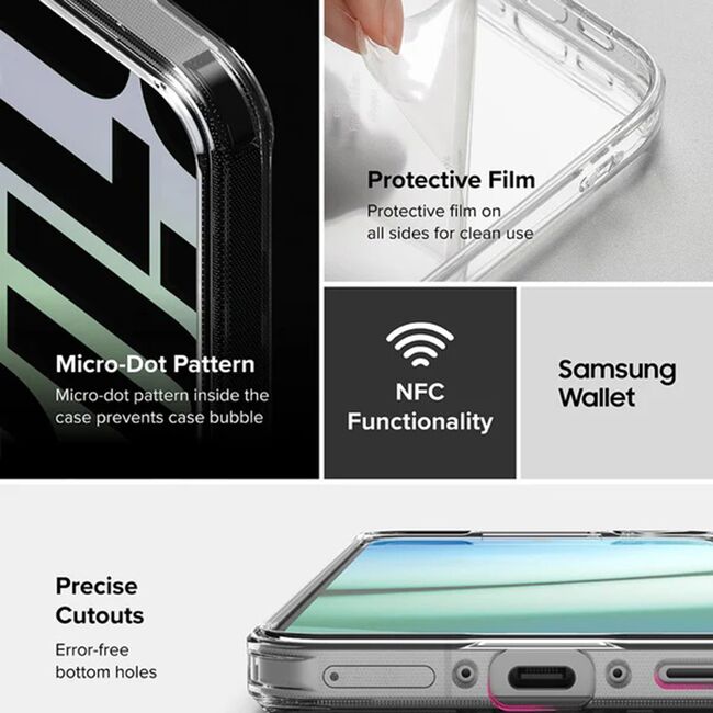 Husa pentru  Samsung Galaxy A56 / A36 Ringke Fusion - Ice