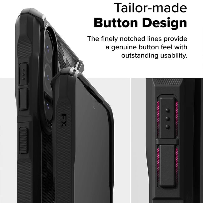 Husa pentru  Samsung Galaxy A56 / A36 Ringke Fusion X - Negru darth vader