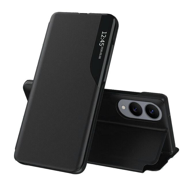 Husa pentru  Samsung Galaxy S25 Edge tip carte, Smart View, Negru