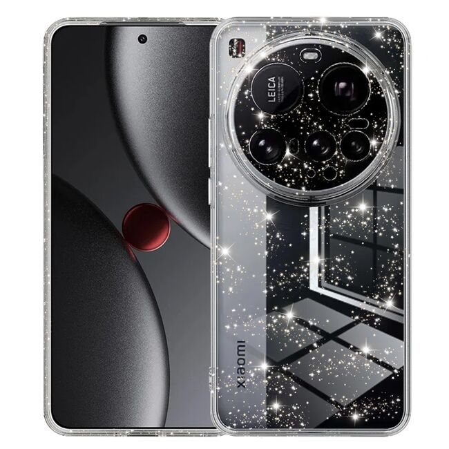 Husa pentru  Xiaomi 15 Ultra cu sclipici Liquid Crystal Glitter, Transparent