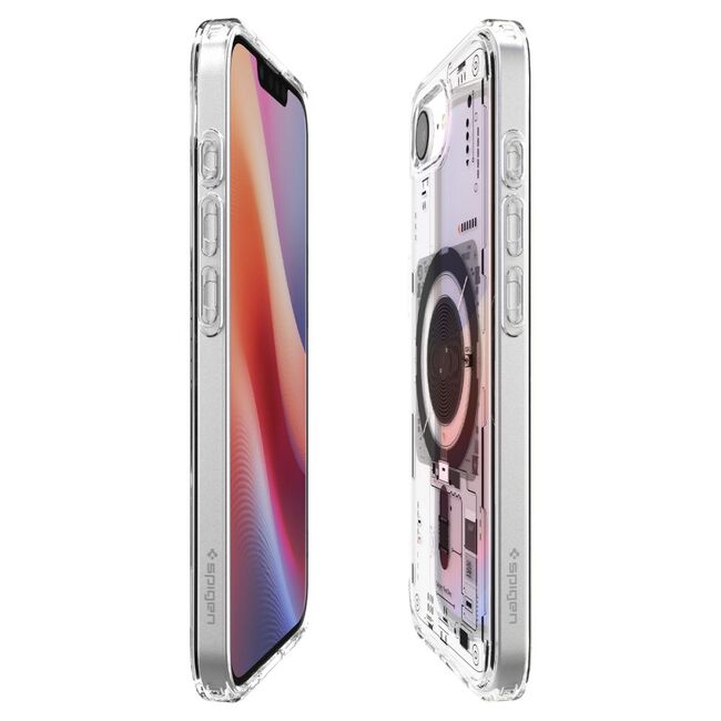 Husa pentru  iPhone 16e Spigen - Ultra Hybrid MagSafe Neo One - Alb