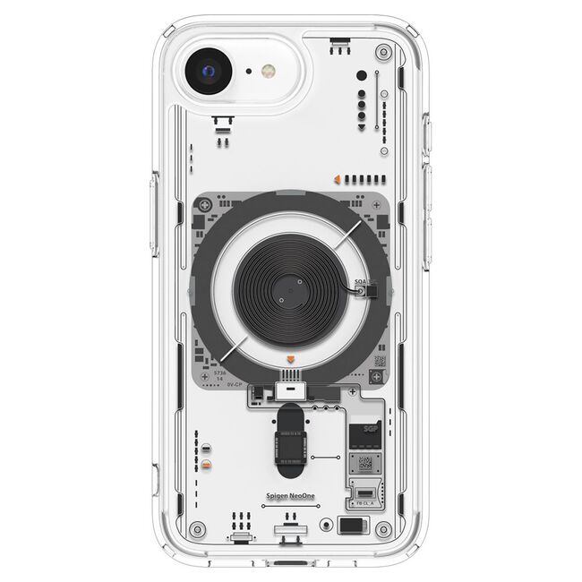 Husa pentru  iPhone 16e Spigen - Ultra Hybrid MagSafe Neo One - Alb