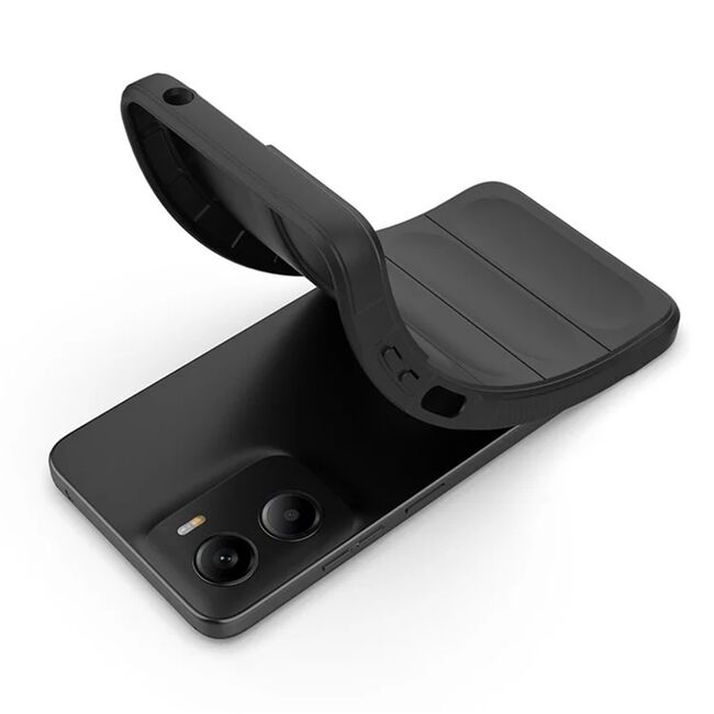 Husa pentru Motorola Moto G05 / Moto E15 Liquid Silicone, Microfibre Lining, Non-Slip Airbag Design, Negru