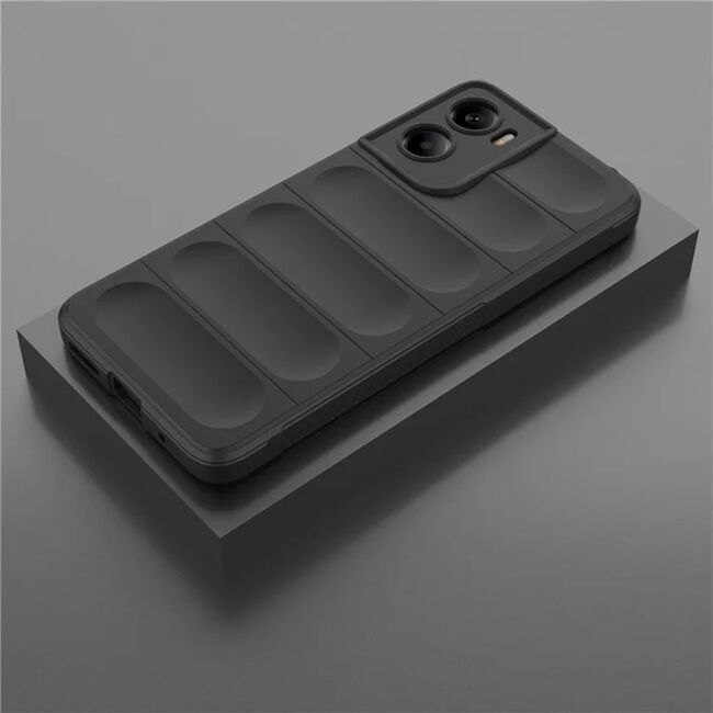 Husa pentru Motorola Moto G05 / Moto E15 Liquid Silicone, Microfibre Lining, Non-Slip Airbag Design, Negru