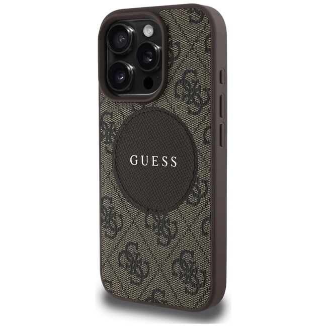 Husa premium pentru  iPhone 16 Pro Karl Lagerfeld compatibila Magsafe - Maro