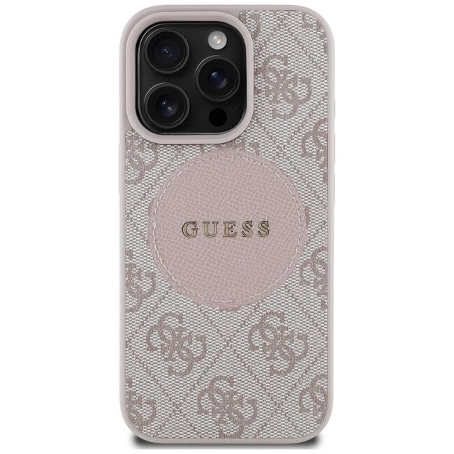 Husa premium pentru  iPhone 16 Pro Karl Lagerfeld compatibila Magsafe - Roz