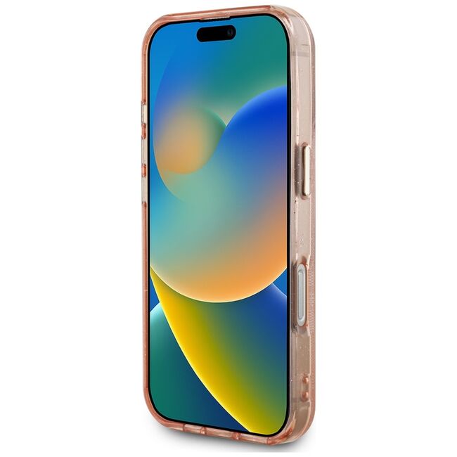 Husa premium pentru  iPhone 16 Pro Max compatibila MagSafe Guess Luxury Series - Roz