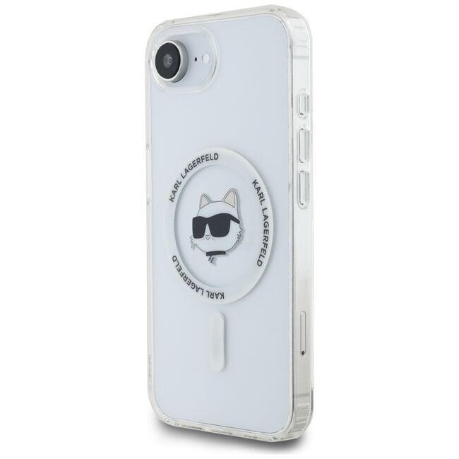 Husa premium pentru  iPhone 16e Karl Lagerfeld compatibila Magsafe - Clear